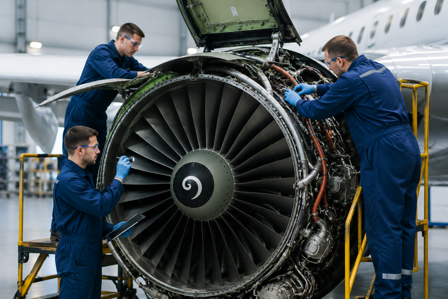 Hands-on quality inspection of aerospace parts