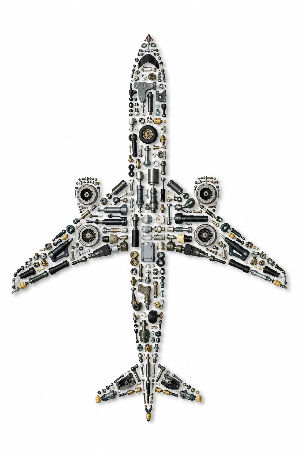 Commercial aircraft representing the global aerospace aftermarket